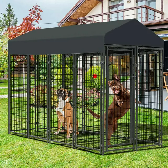 65" Tall Pet Dog Kennel Enclosure Playpen Puppy Run Exercise Training Fence Cage