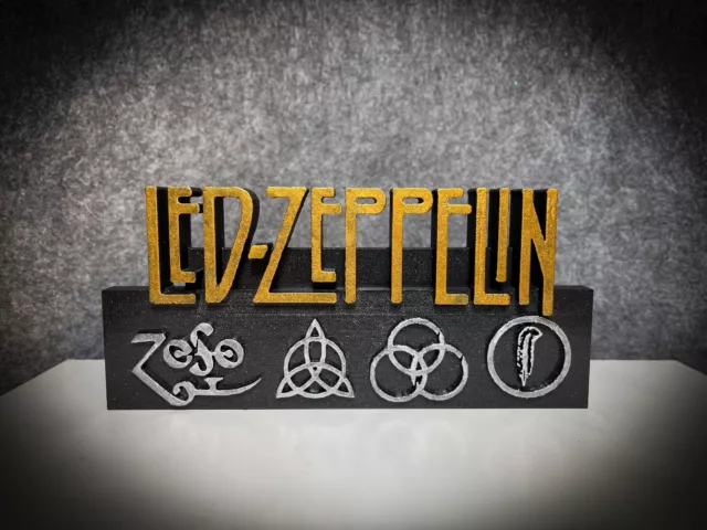 Led Zeppelin Action Figure Nerd Geek Gift Collection Edition Rock Fan Art
