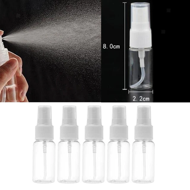 Small Mist Spray FINE MIST MINI Spray Bottles (5 Pack) with Pump Spray for Perfumes 10ml ...