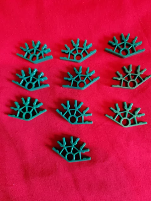 KNEX Connectors,  4-way Green,  10 Pieces,  Part 90905,  (1623)