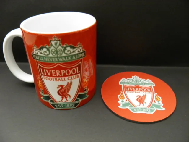 1 Ceramic 11oz Coffee / Tea Mug and Coaster Liverpool Football Club your design