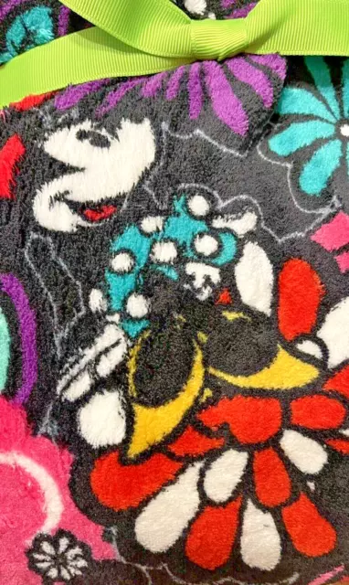 Vera Bradley Disney Mickey and Minnie Mouse Magical Blooms fleece blanket NWT!!! 3