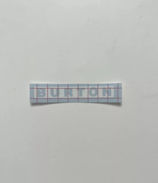 BURTON Logo  Sticker / Snowboard Burton / Die-cut / White / Small