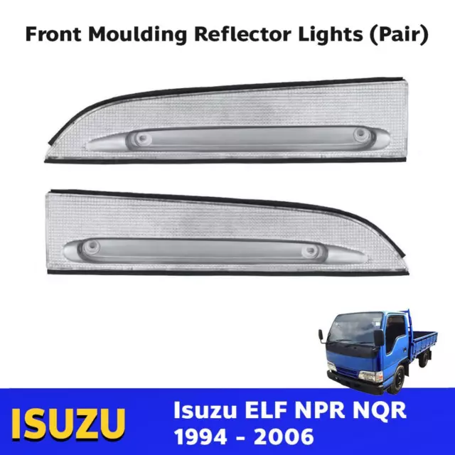 Front Reflector Indicator Lights Fits Isuzu ELF NPR NQR NKR Truck 1994-06 EBSH