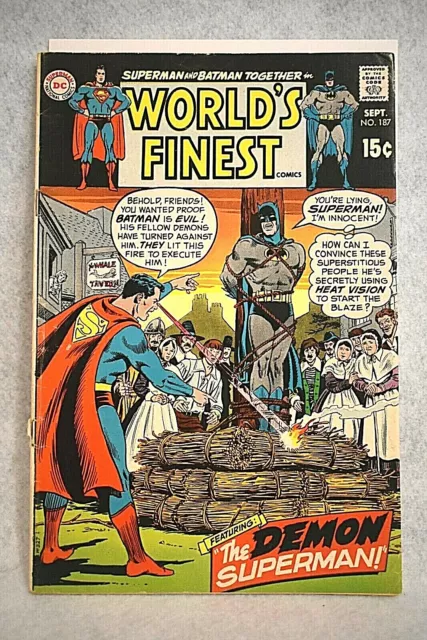 DC World's Finest Comics #187 Batman Superman - Curt Swan and early Andru Art