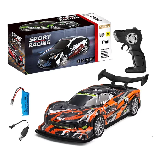1:16 FULL SCALE High Speed Remote Control Racing Car Toy 2.4G Drift RC ...