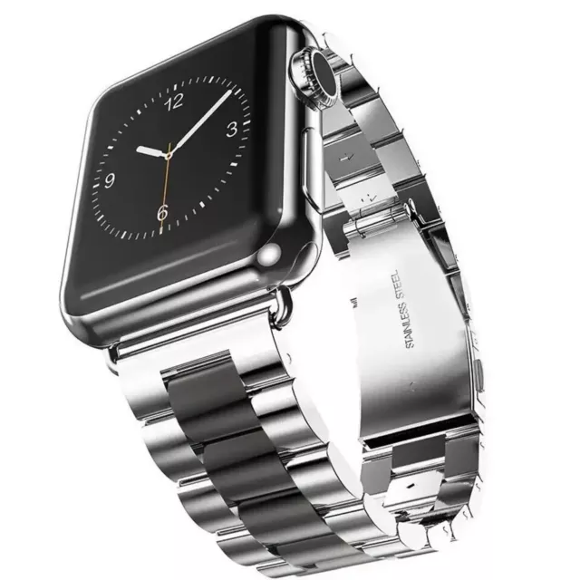 🇮🇹 Cinturino per Apple Watch 49/45/44/42 mm, in Acciaio Inox Serie 8 7 SE 6 5