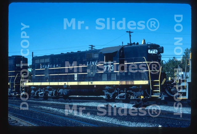 Original Slide SCL Seaboard Coast Line GP7 773 Atlanta GA 1977