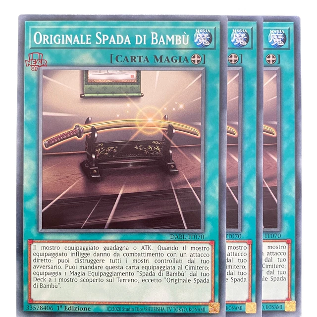 Yu-Gi-Oh X3 Comune Ita Dabl-it070 Originale Spada di Bambù