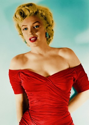Marilyn Monroe Model Actress Icon Fine Art Print (8x10) Velvet Dress Photo