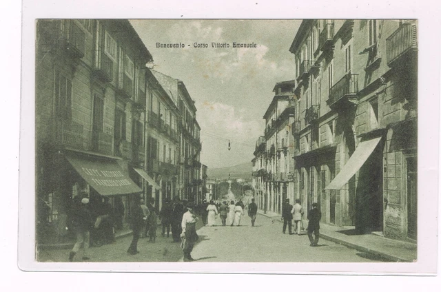 benevento animatissima c. vitt. eman. caffè nazionale spedita in busta 1917