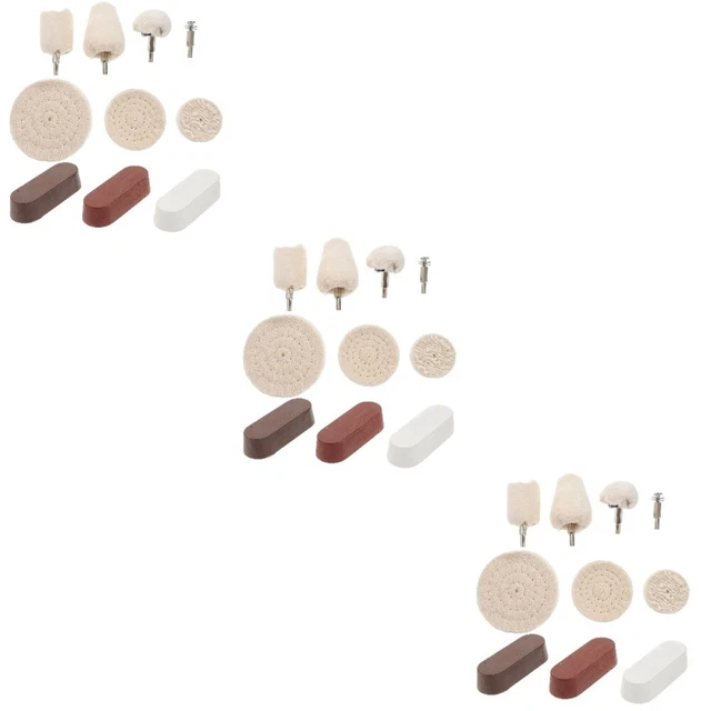 30 PCS BENCH Buffer Aluminum Polishing Compound Drill Grinding Wheel £