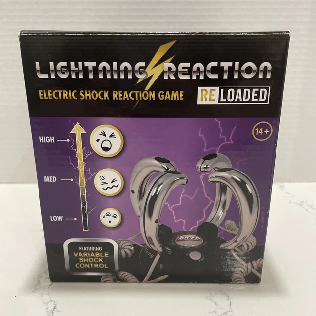 LIGHTNING REACTION RELOADED, Party Game, Electric Shock Reaction Game