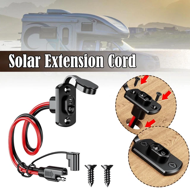 Car Battery Extension Tender SAE Power Automotive Panel Connector Cable NEW