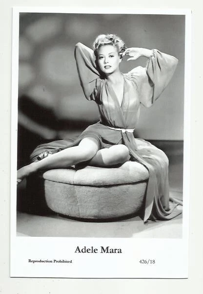 (Bx24) Adele Mara Photo Postcard (426/18) Filmstar Pin Up Movie Glamor Girl