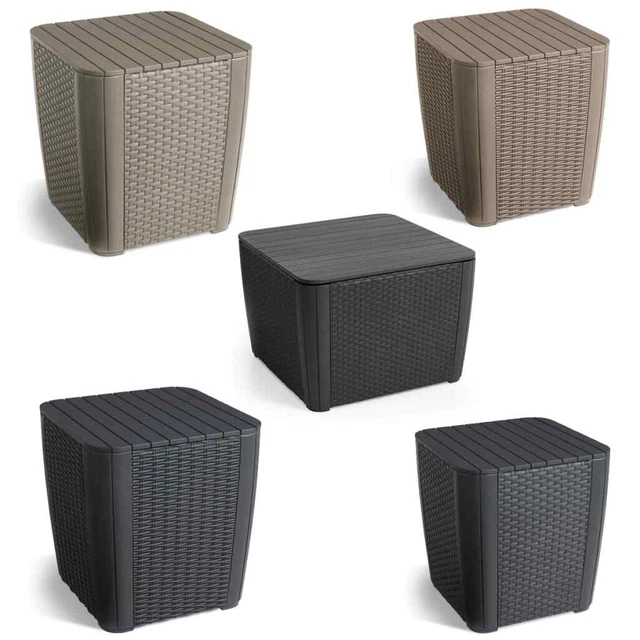 Allibert Beistelltisch Rattan-Optik Gartentisch Kaffeetisch mehrere Auswahl K...