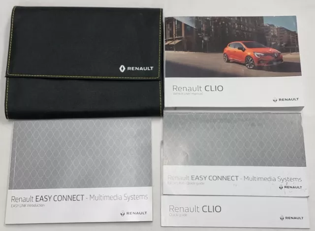 Genuine Renault Clio Owners Manual Handbook Inc Service Section 2019-2023 Pack