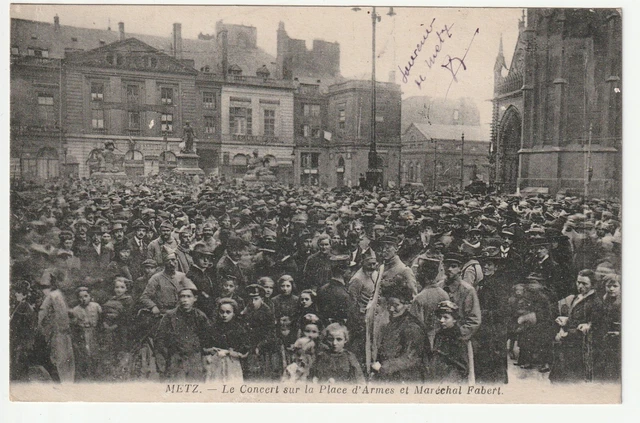 METZ - Moselle - CPA 57 - Event - a concert on the Place d' Armes
