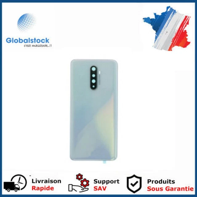 Vitre Arrière Blanche Avec Adhésif Pour Realme 7 - Cache Batterie - Neuf Sous Emballage