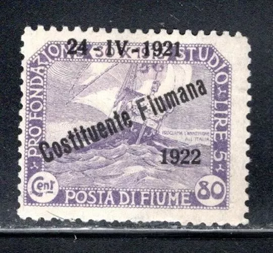 Italy Fivme Fiume  Europe  Stamps Overprint Mint Hinged Lot 312Ac