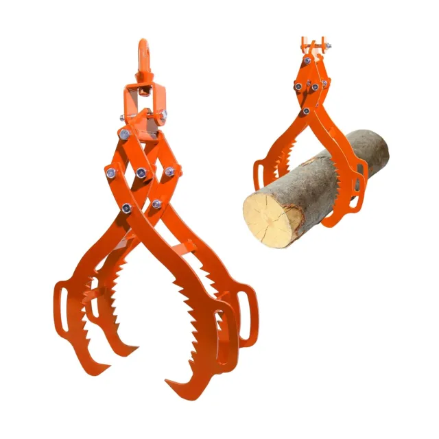 28 Inch 4 Claw Log Grapple for Logging Tongs, Eagle Claws Design Log Lifting ...