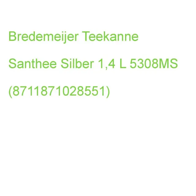 Bredemeijer Teekanne Santhee Silber, Glänzend 1,4 L 5308MS (8711871028551)