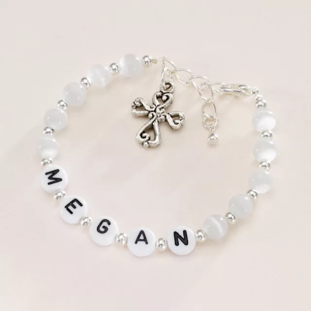 Personalied Bracelet, Children's jewellery Holy Communion Gift, Christening Gift