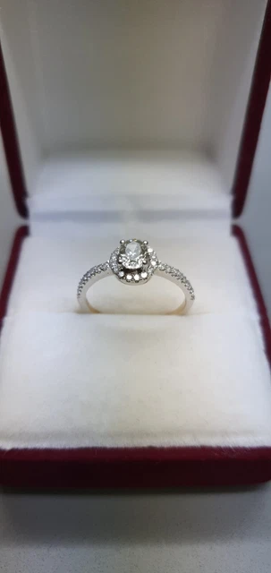 1.1 Carat Ladies Diamond Engagement Ring With 18 Carat White Gold Setting.