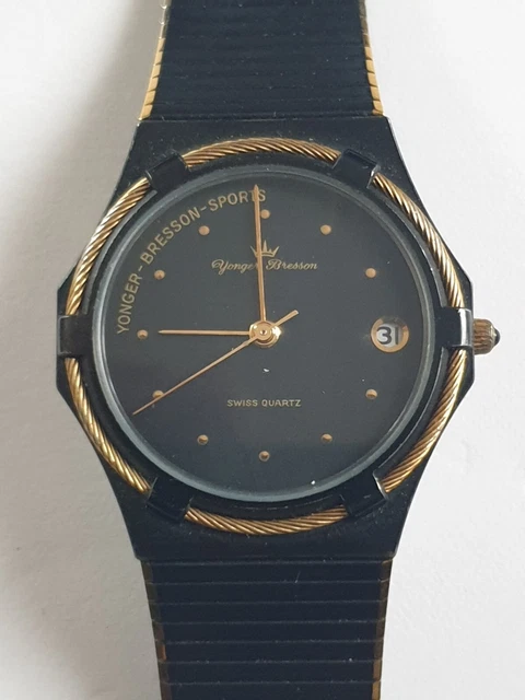 Montre Younger Et Bresson Vintage Pour Femme - Quartz, Boîtier Doré 26mm, Bracelet Neuf - Très Bon état Occasion