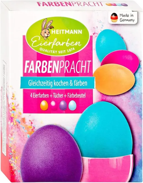 260242 Heitmann colores huevos esplendor color 4 colores huevos de Pascua pintar huevos