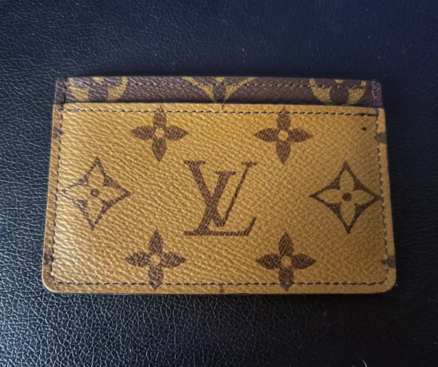 Louis Vuitton Monogram Eclipse Reverse Coin/Card Holder Noir M69533 used  Japan