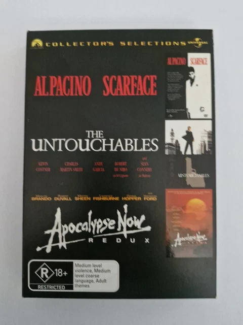 SCARFACE / THE Untouchables / Apocalypse Now (Box Set, DVD, 1983) $27. ...