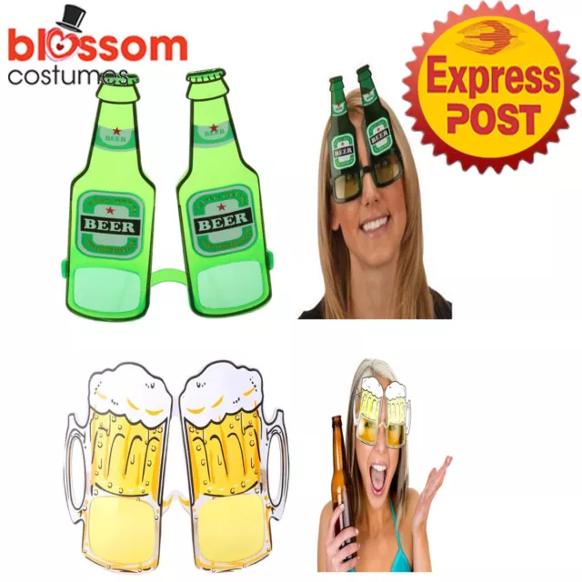 N778 Novelty Beer Sunglasses Bottles Mug Glasses Costume Party Oktoberfest Drink