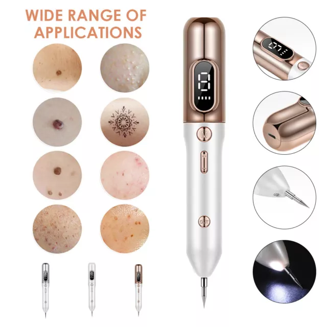 Electric Laser Plasma Mole Removal Pen Dark Spot Remover Skin Wart Tag Tattoo US