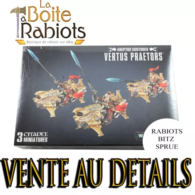 Warhammer 40000 Adeptus custodes Vertus Praetors Vente au détail Rabiot Bitz