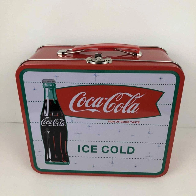 Coca Cola Tin Ice Cold Lunch Box - red & white - new - no box