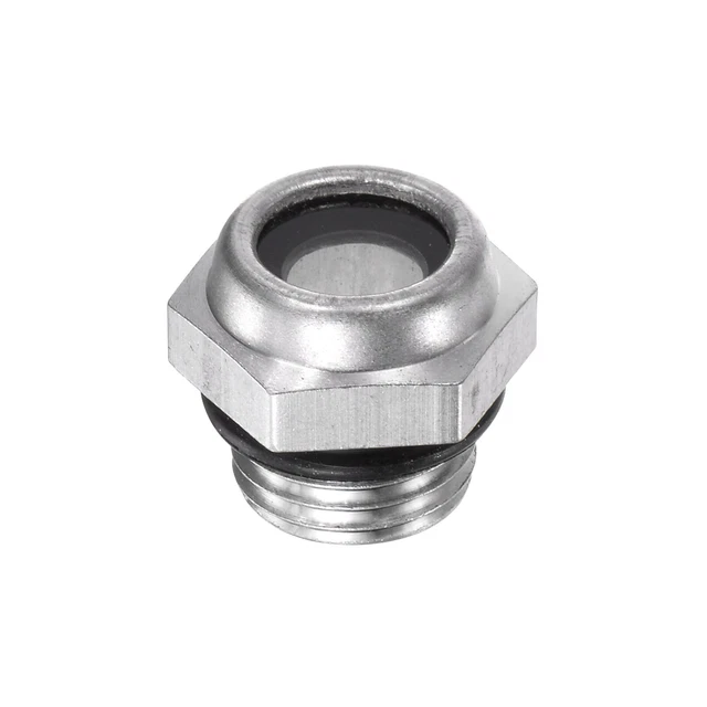 Aire Compresor Aceite Nivel Indicador Mirilla Vidrio 1/4" Macho Roscado