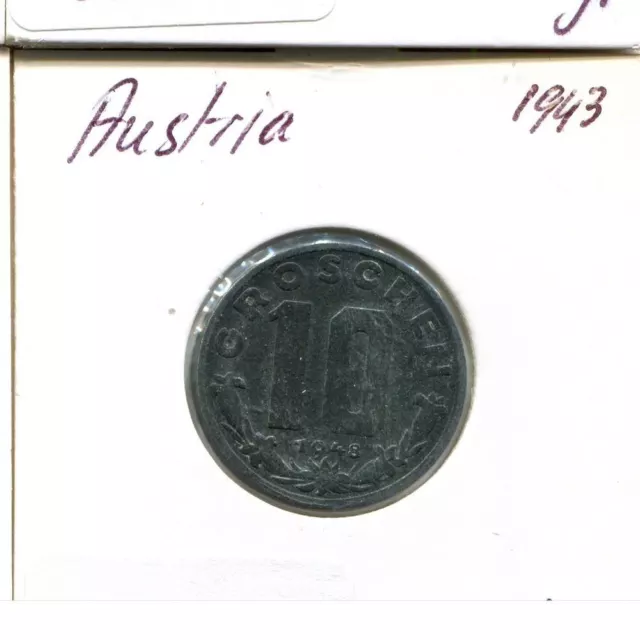 10 GROSCHEN 1948 AUSTRIA Coin #AT531U