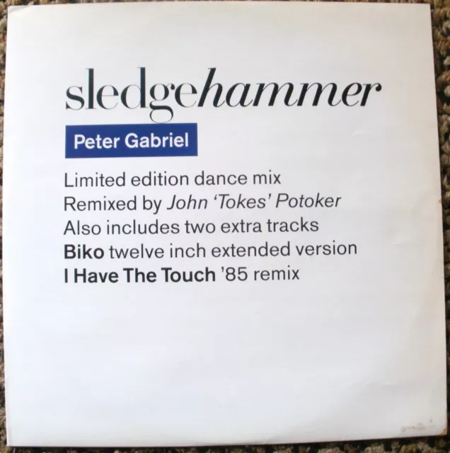 Peter Gabriel - 12" - Sledgehammer - Limited Dance Mix - 1986 - PGS 113 - EX/EX
