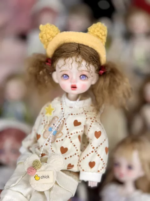 Full Set 1/6 Cute Makeup Girl BJD Doll Kids Gifts Ball Jointed Eyes Clothes Toys