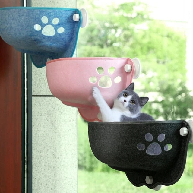 Non-slip Cat Window Hammock With Cushion Pet Hammock Beds  Cats