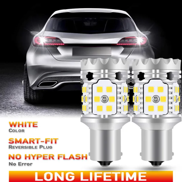 1156 LED Backup Light Bulbs 6000K White No Hyper Flash for VW Jetta 1985-2014 2X