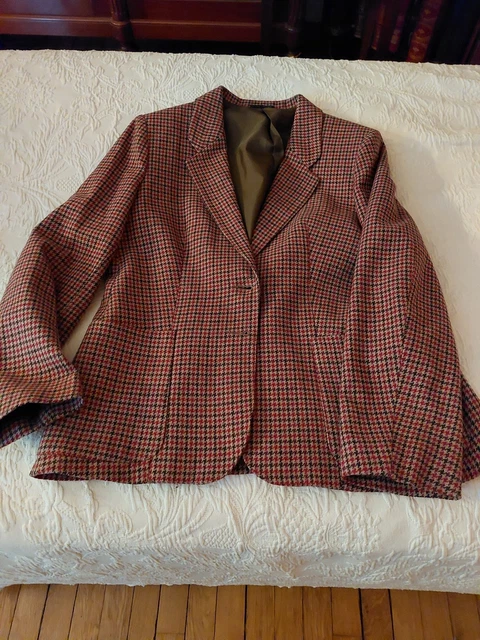 Veste Femme En Cuir Et Tweed - Marque Valentin Marro - Taille 38 - Destockage Fabricant