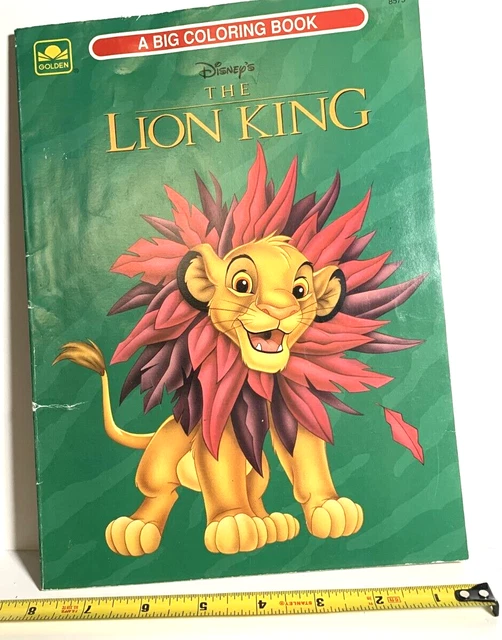 1994 DISNEY'S THE Lion King Big Coloring Book Golden Books Unused £7.90