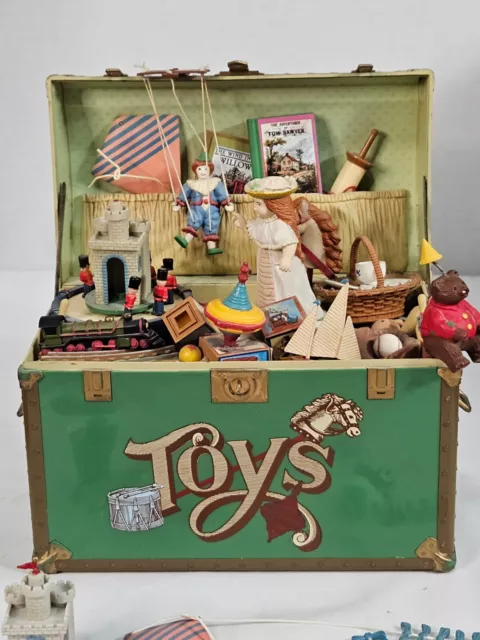 Vintage Enesco 1986 Music Box "Toy Symphony" Treasure Chest Of Toys Wind up