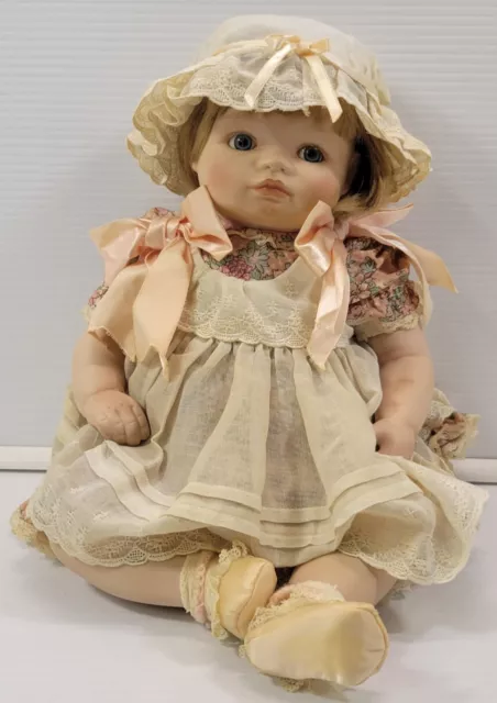 *R8) 1989 The Hamilton Collection Jessica Porcelain Doll by Connie Walser Derek