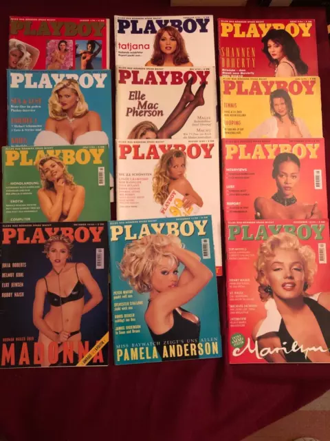 Playboy D kompletter Jahrgang 1994 mit allen Centerfolds