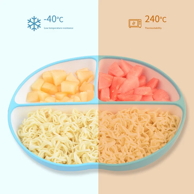 4 piezas / juego de vajilla para niños pequeños partición científica comida diaria