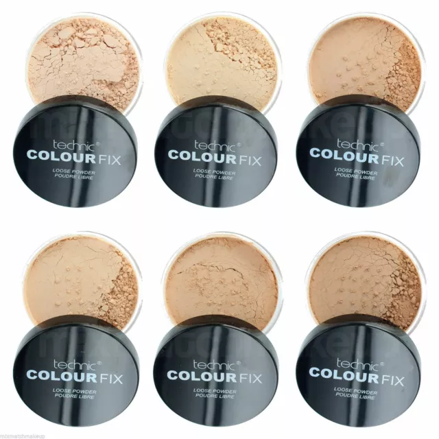 Technic Colour Fix Loose Powder Face Foundation Matte Make-Up Fixing Powder