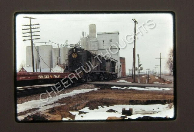 Original '71 Ektachrome Slide NW Norfolk Western 327 RS11 action Edgerton  28W47